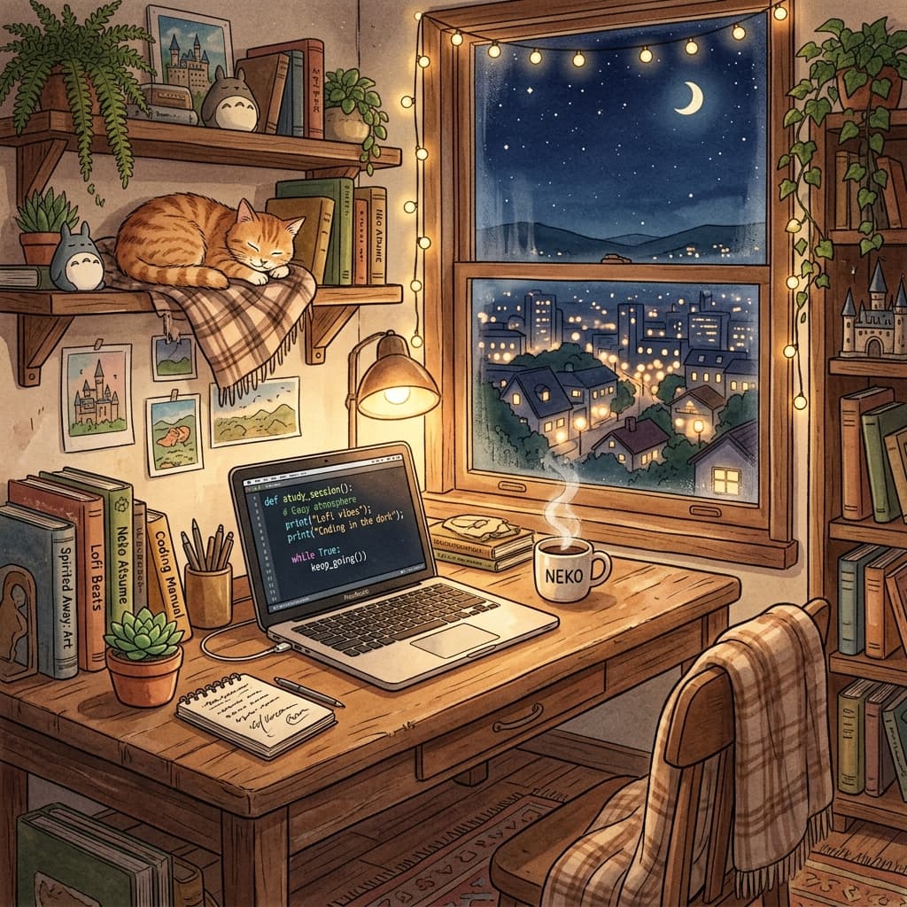 Lofi Studio Background